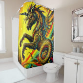 Rideaux De Douche Créature Unicorne (En situation)