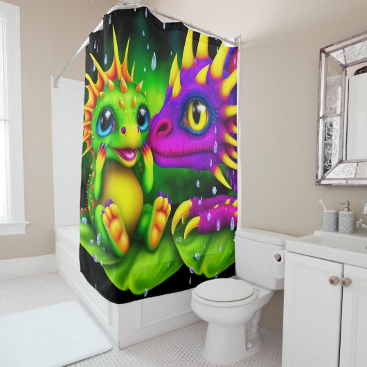 Rideaux De Douche Créatures (En situation)