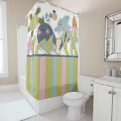 Rideaux De Douche Créatures marines Animaux marins Marsouin de balei (En situation)