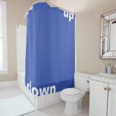 Rideaux De Douche Créez simplement "rectangle bleu vers le haut" + v (En situation)