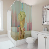 Rideaux De Douche Crème glacée au chocolat (En situation)