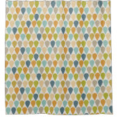 Rideaux De Douche Crème glacée Cone Motif Mid Century Moderne (Devant)