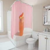 Rideaux De Douche Crème glacée rose au cône (En situation)