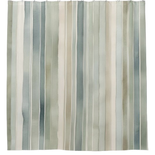 Rideaux De Douche Crème turquoise bleue Sage vert Distressed (Devant)