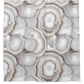 Rideaux De Douche Crèmes blanches Pierre d'Agate Neutre (Devant)