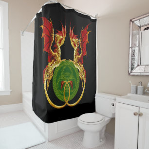 Rideaux De Douche Crescent Céleste Lune Et Dragons