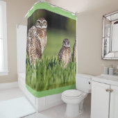 Rideaux De Douche creuser des hiboux (En situation)
