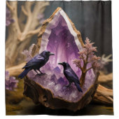 Rideaux De Douche Cristal Améthyste - Crows Ravens (Devant)