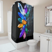 Rideaux De Douche Cristaux colorés (En situation)