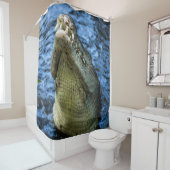 Rideaux De Douche Crocodile Dents Eau (En situation)