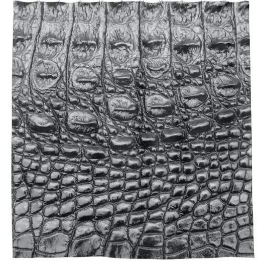 Rideaux De Douche Crocodile Noir : Météo Noire Mystique (Devant)