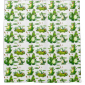 Rideaux De Douche Crocodiles Dans L'Étang (Devant)