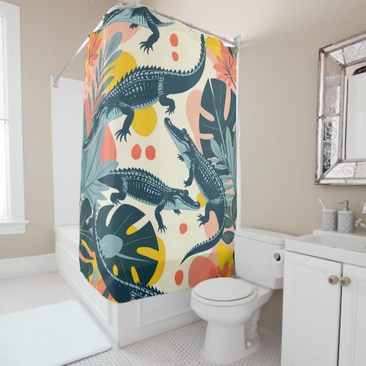 Rideaux De Douche Crocs (En situation)