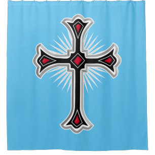 Rideaux De Douche Croix chrétienne