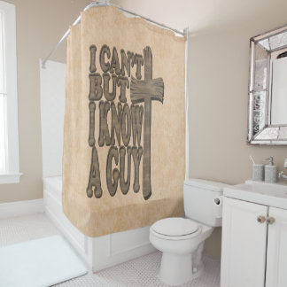 Rideaux De Douche Croix de bois du Christ 3d Conception chrétienne