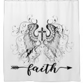 Rideaux De Douche Croix de foi (Devant)