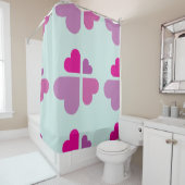 Rideaux De Douche Croix des coeurs (En situation)