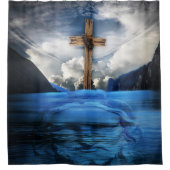 Rideaux De Douche Croix enchaînée par vallée de Jésus (Devant)