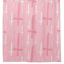 croix inversée rose pastel