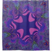 Rideaux De Douche Croix rose et violette (Devant)