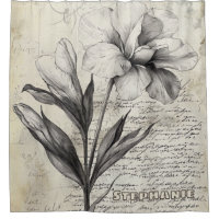 Croquis floral rustique avec calligraphie - âge (3