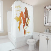 Rideaux De Douche Croyez toujours en vous et Dragons Inspirationnel (En situation)