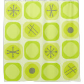 Rideaux De Douche Cubes Soft Mod Art 1950 Chartreuse (Devant)