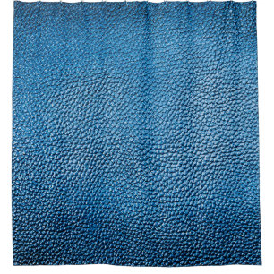 Rideaux De Douche Cuir bleu classique texture arrière - plan closeup