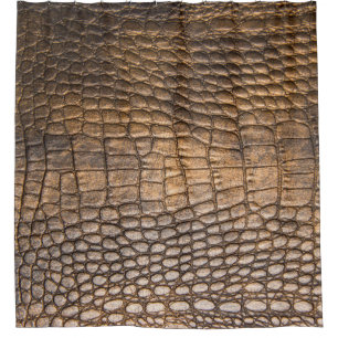 Rideaux De Douche ? cuir de rocodile. arrière - plan en cuir Brown e