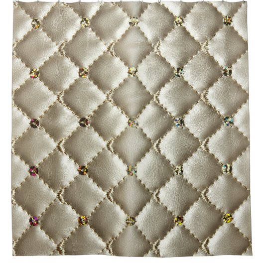 Rideaux De Douche Cuir d'or : Texture Arrière - plan luxueuse (Devant)