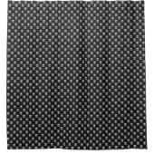 Rideaux De Douche Cuir noir avec clous métalliques (Devant)