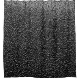Rideaux De Douche Cuir noir : texture de closeup transparente.