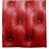 Rideaux De Douche Cuir rouge : Motif d'élévation. (Devant)