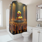 Rideaux De Douche Culte du canard en caoutchouc (En situation)