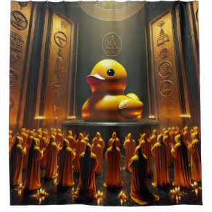 Rideaux De Douche Culte du canard en caoutchouc