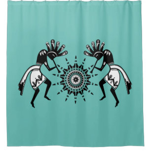 Rideaux De Douche Culture amérindienne - Soleil Danser Kokopelli 1