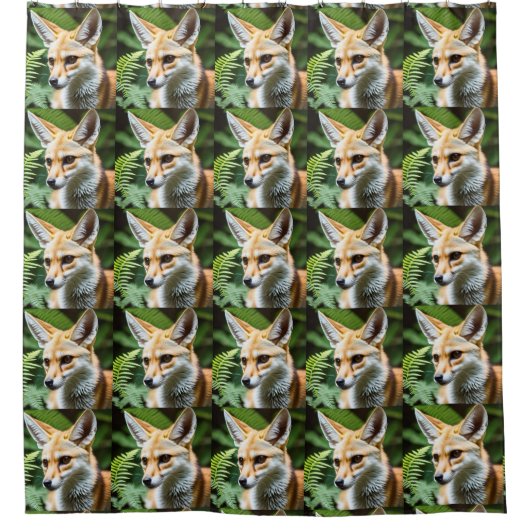 Rideaux De Douche Cunning Fennec Fox, (Devant)