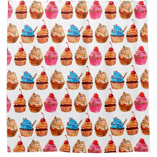 Rideaux De Douche Cupcakes (Devant)