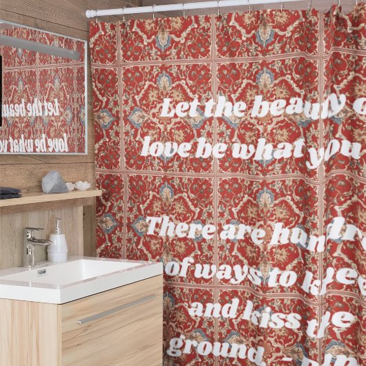 Rideaux De Douche Custom Elegant Carrelage Motif Cadeaux iraniens po