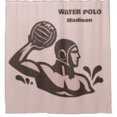Rideaux De Douche Custom Name Water Polo (Devant)