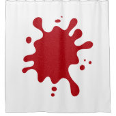 Rideaux De Douche Custom Tomato Red Splatter Graphic Curtain (Devant)