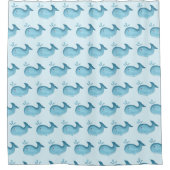Rideaux De Douche Cute Baby Whale Shower Curtain (Devant)