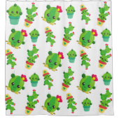 Rideaux De Douche Cute Cactus, Green Cactus, Motif Cactus (Devant)