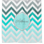 Rideaux De Douche Cute Chevron Motif (Devant)