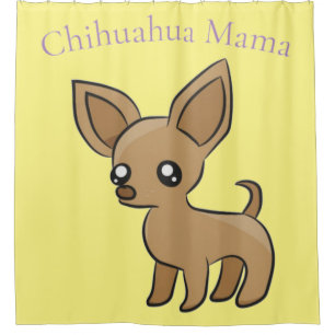 Rideaux De Douche Cute Chihuahua Mama Art Thunder_Cove