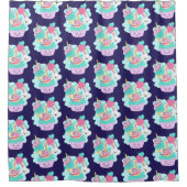 Rideaux De Douche Cute Cupcake et Happy Ice Cream Motif (Devant)