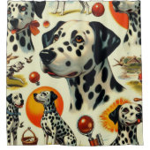 Rideaux De Douche Cute Dalmatien sans joint (Devant)