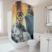 Rideaux De Douche Cute Ferret Keys Cherub (En situation)