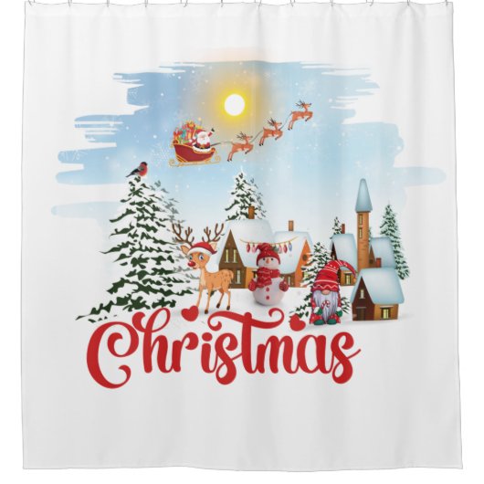 Rideaux De Douche Cute Gnome (Devant)