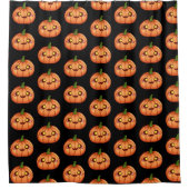 Rideaux De Douche Cute Halloween Jack-o'-lantern (Devant)